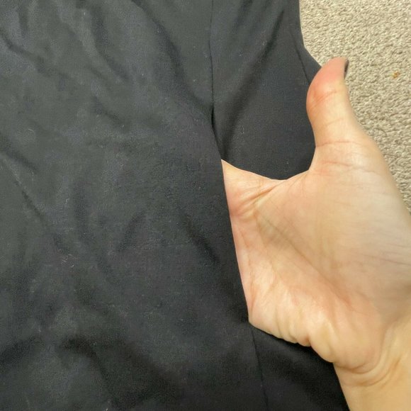 CAbi Dress Large Womens Little Black Dress Short Sleeve Party Cocktail L V Neck - Picture 7 of 12